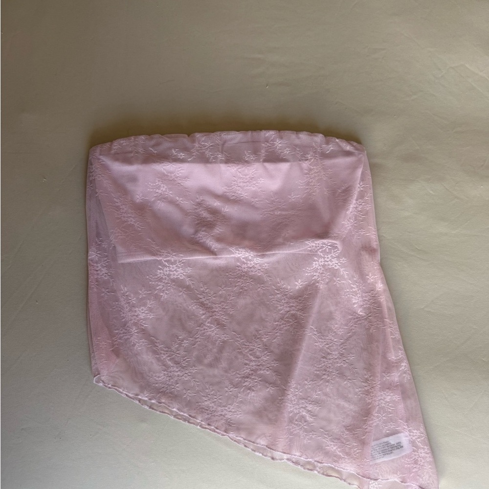 Wild Fable pink lace tube top